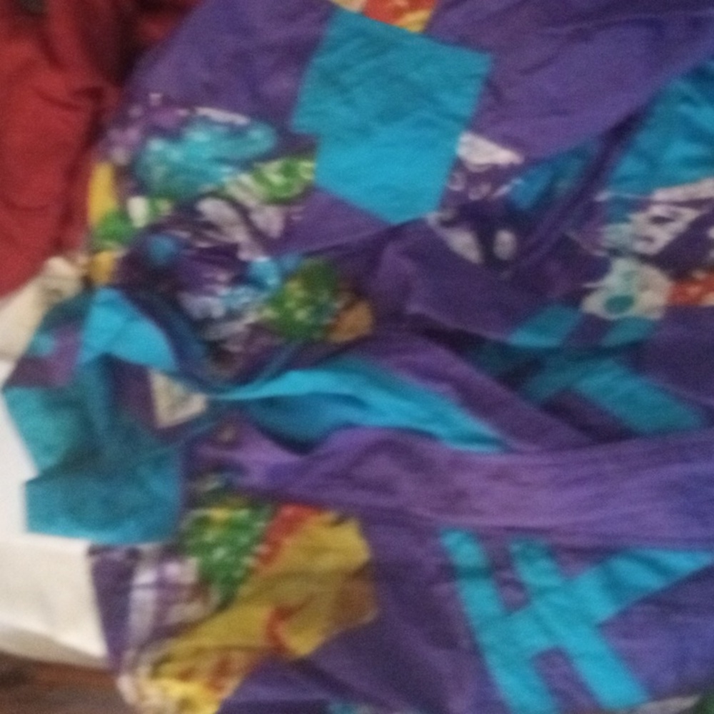 90s  purple and blue hipster jacket